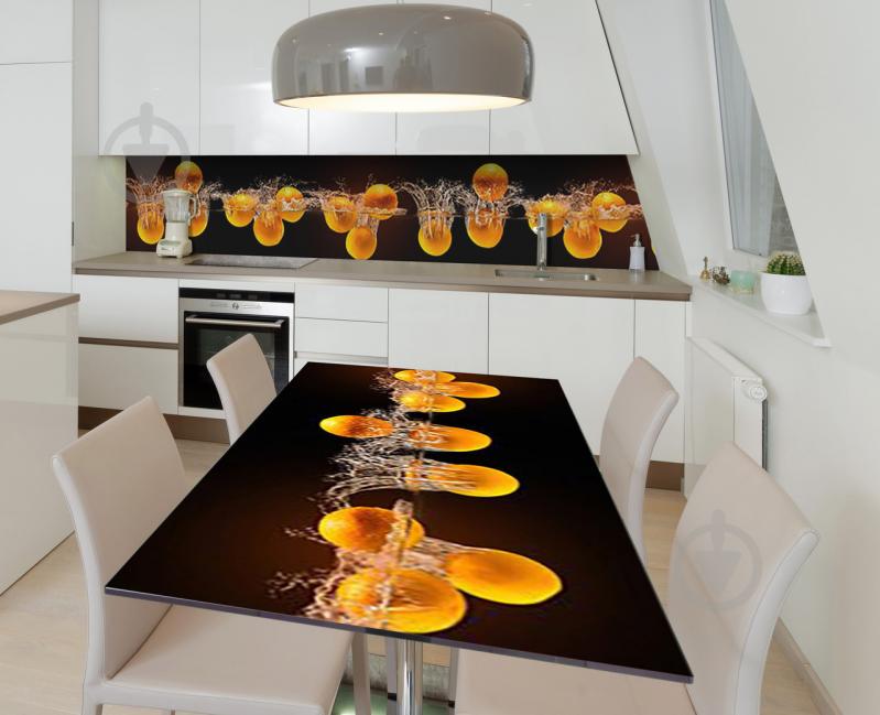 Наклейка 3Д виниловая на стол Zatarga «Купание мандарин» 650х1200 мм (Z184273/1st)
