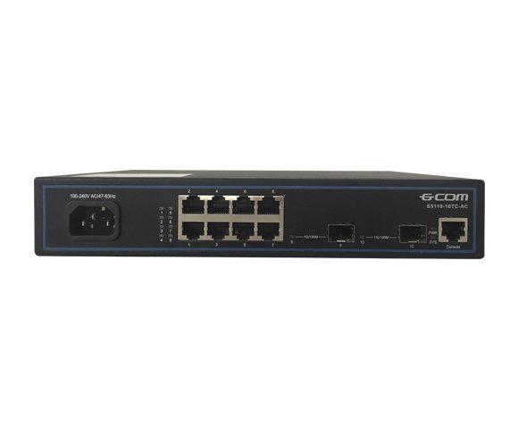 Комутатор керований L2 S5110-10TC 1Gb GCOM порти Чорний (4316)
