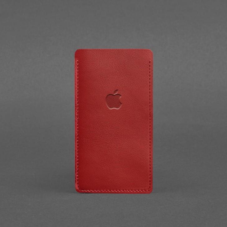 Кожаный чехол для iPhone 12 Красный (A-027642) - фото 3 Кожаный чехол для iPhone 12 Красный (A-027642) - фото 3