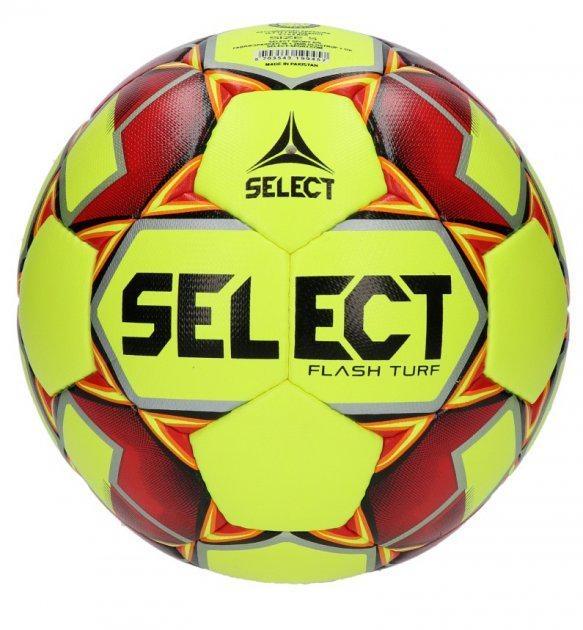 Мяч футбольный Select Flash Turf IMS 5 Желтый/Красный (057502-013-5)