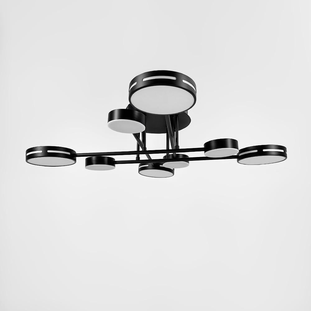Люстра стельова на 4/4 світлових кругів Ø 80 см Чорний (77031/4/4 BK) - фото 1 Люстра стельова на 4/4 світлових кругів Ø 80 см Чорний (77031/4/4 BK) - фото 1