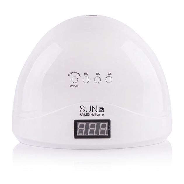 Лампа SUN для сушки гель лака 48 W LED/UV LED дисплей Белый (1S) Лампа SUN для сушки гель лака 48 W LED/UV LED дисплей Белый (1S)