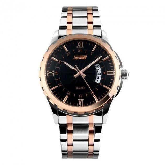 Годинник наручний чоловічий Skmei 9069 Rose Gold/Black (12343)
