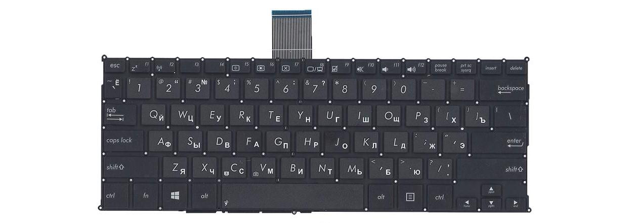 Клавиатура для ноутбука Asus F200 F200LA матовая (0KNB0-1130RU00)