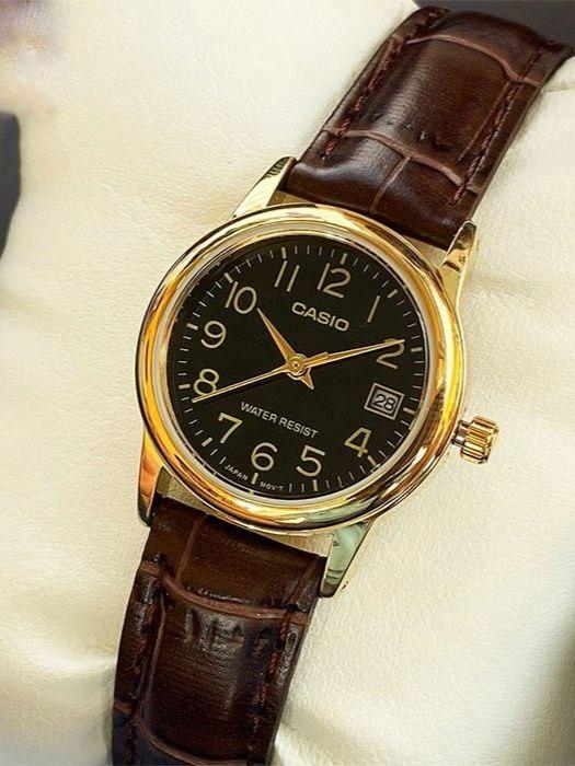 Наручные часы женские Casio LTP-V002GL-1B Timeless Collection Lady Timeless Collection Черный (2928778688)