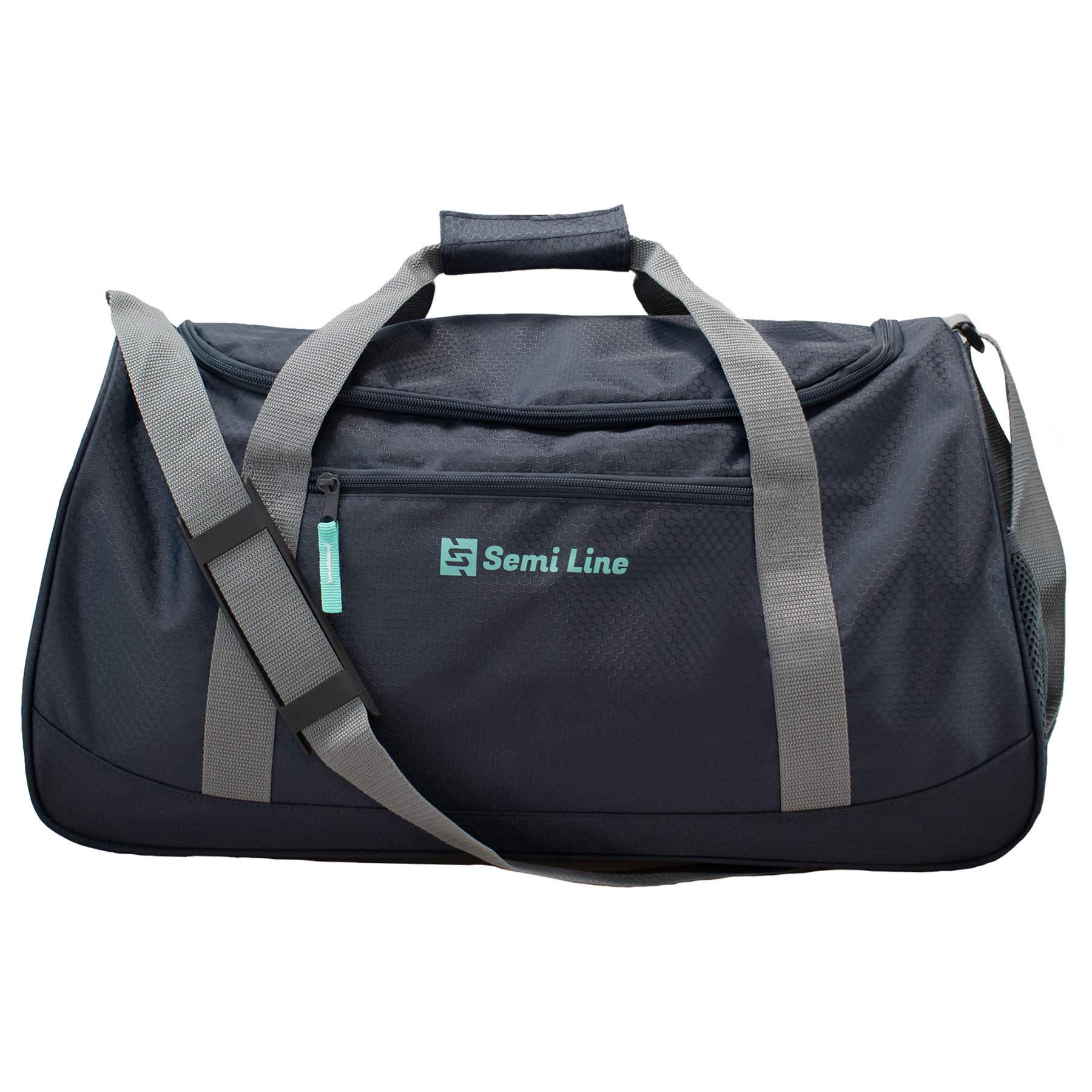 Сумка дорожная SEMI LINE 40 Navy/Grey (A3043-4) - фото 3