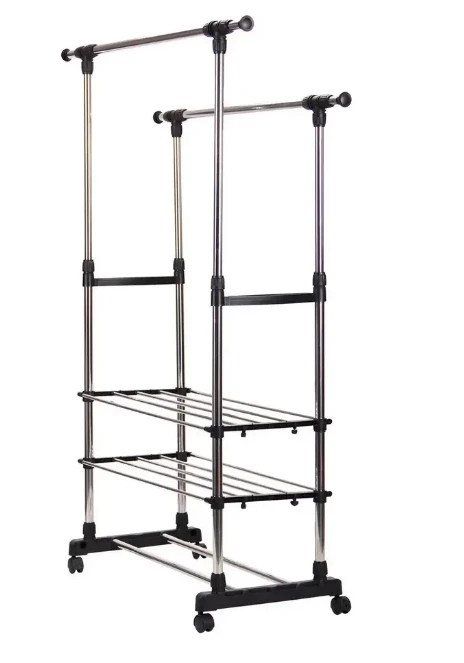 Сушилка для одежды телескопическая с полками металлическая (2574795530)