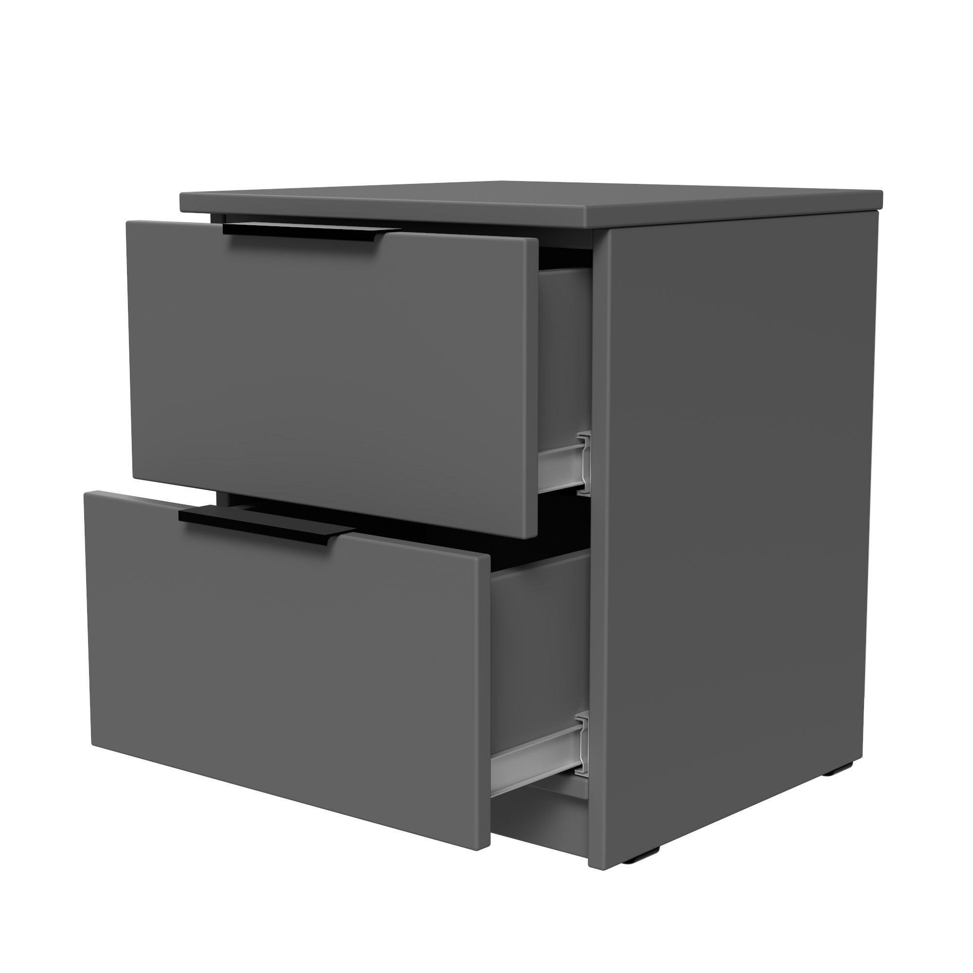 Тумба прикроватная ТП3 SENAM 480х400х400 мм ДСП Серый Графит - фото 4 Тумба прикроватная ТП3 SENAM 480х400х400 мм ДСП Серый Графит - фото 4