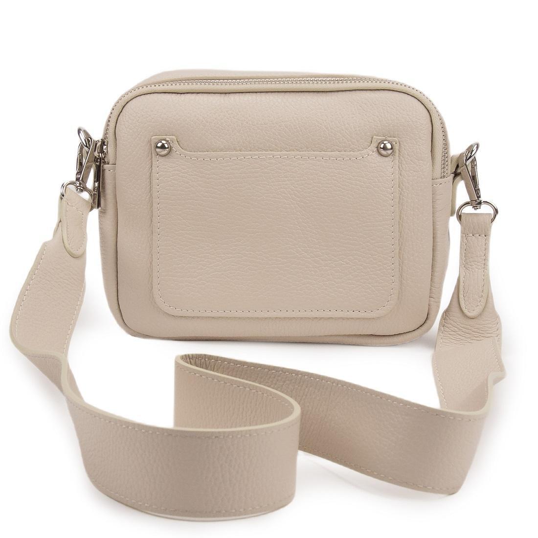Женская сумка Royal Bag F-IT-9857B кожаная Бежевый (6517)