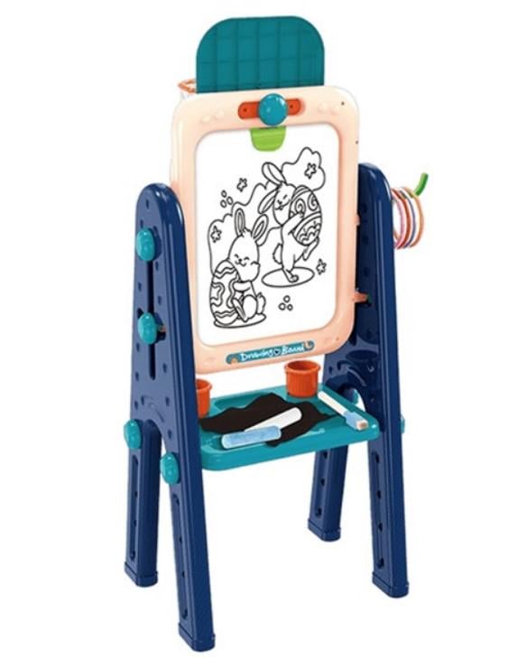 Мольберт для рисования двухсторонний детский 4в1 с магнитной доской (2104618861)