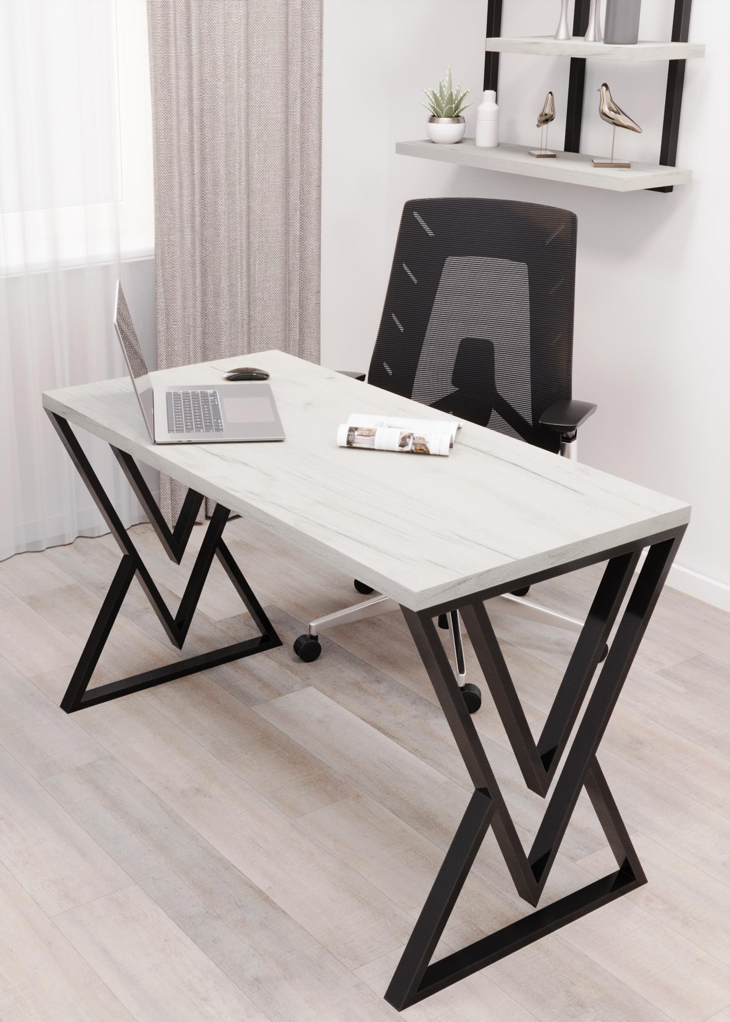 Стіл письмовий Loft Серія 13 1200х600х32 мм Дуб Крафт/Білий
