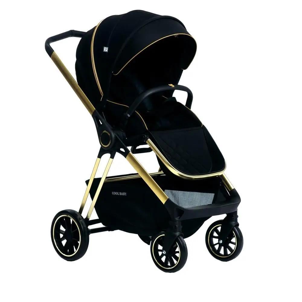Детская коляска Cool Baby 2в1 Black/Gold (59359a1b)