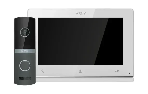 Комплект видеодомофона мультиформатный ARNY AVD-7121 AVD-710 2Мп TFT+AVP-NG230 1Мп White/Graphite