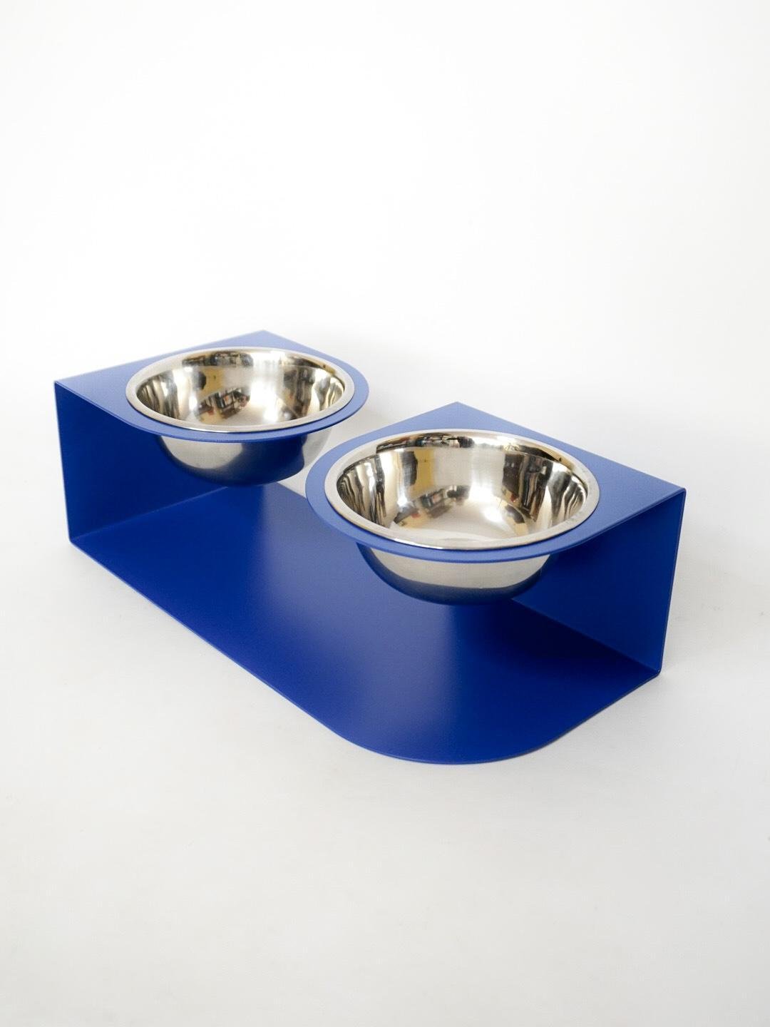 Кормушка For you подставка для собак средних пород на 2 миски металл 150 мм 1,0 л Синий (1024032с) - фото 3 Кормушка For you подставка для собак средних пород на 2 миски металл 150 мм 1,0 л Синий (1024032с) - фото 3