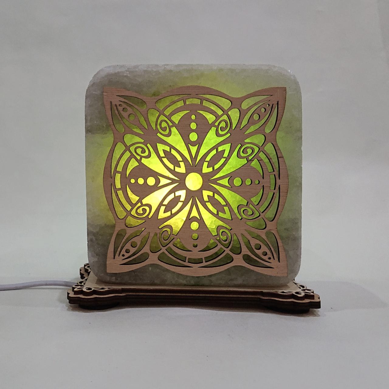 Соляной светильник Узор-10 (k-0020-g)