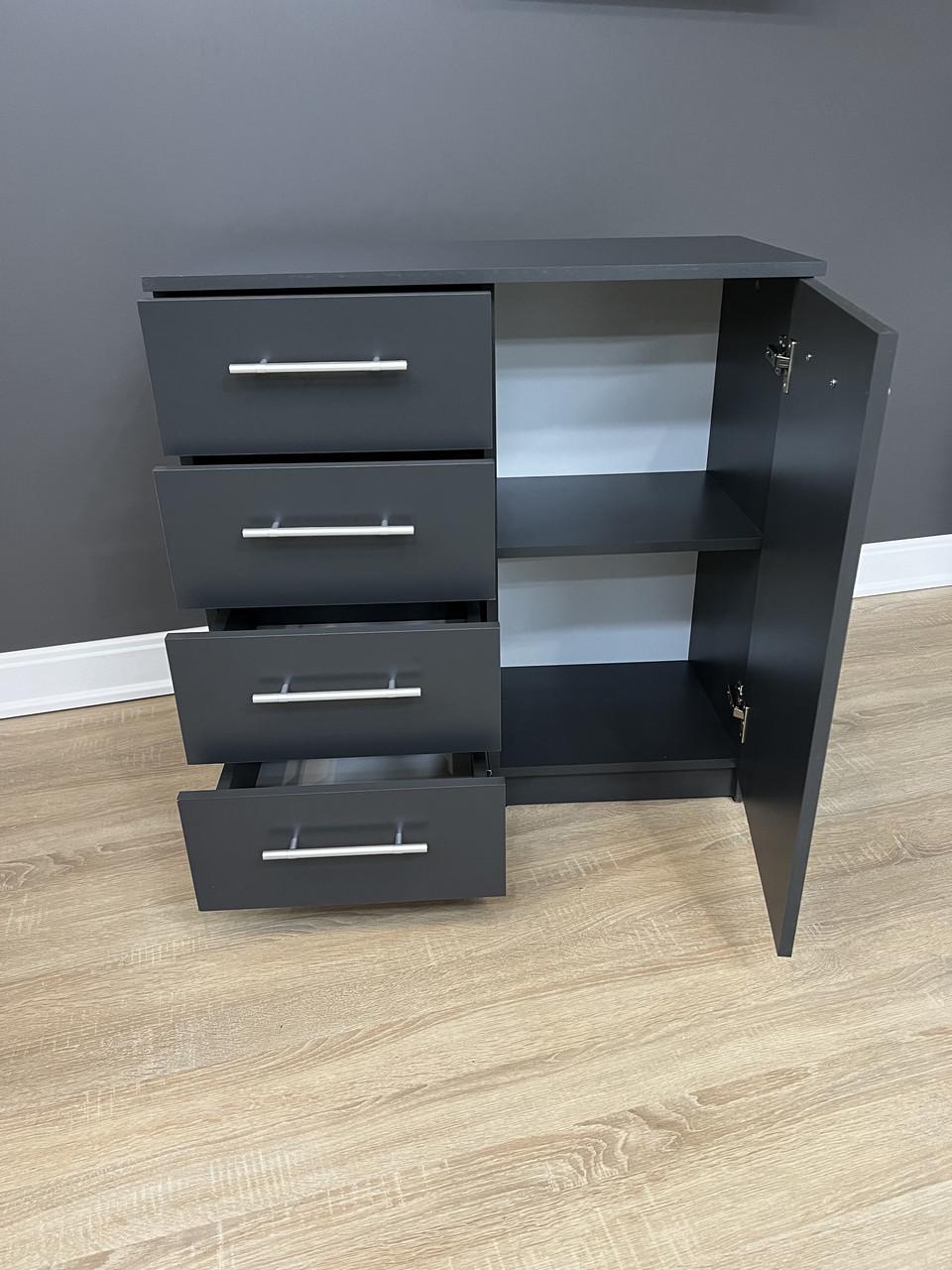 Комод Стандарт 4+1 800х792х350 мм Антрацитовий - фото 3