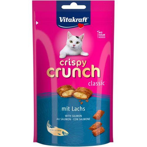 Подушечки Vitakraft Crispy Crunch для котів з лососем 60 г