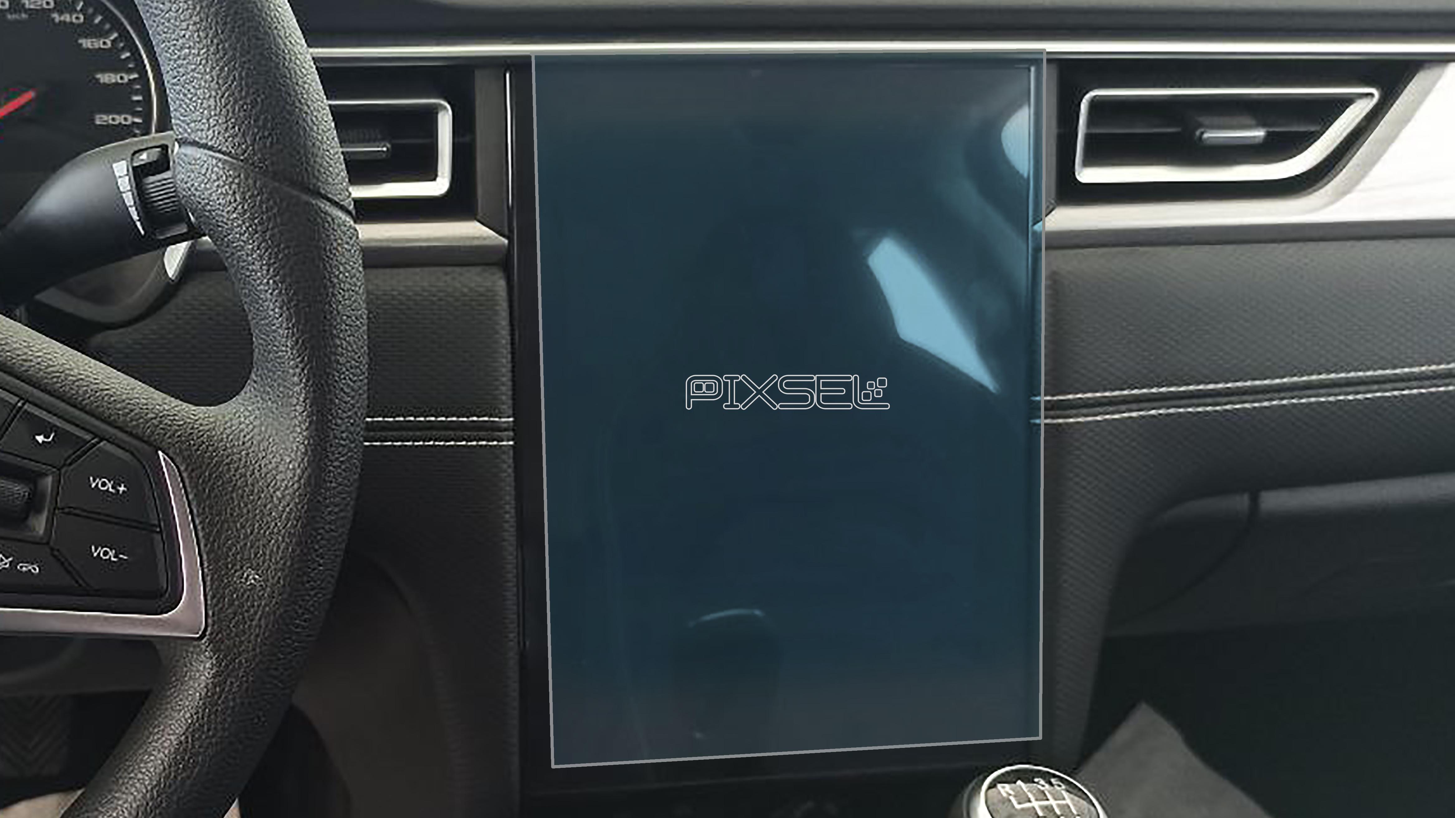 Стекло защитное Pixsel гибридный глянец на монитор JAC J7 12,8“ 2021