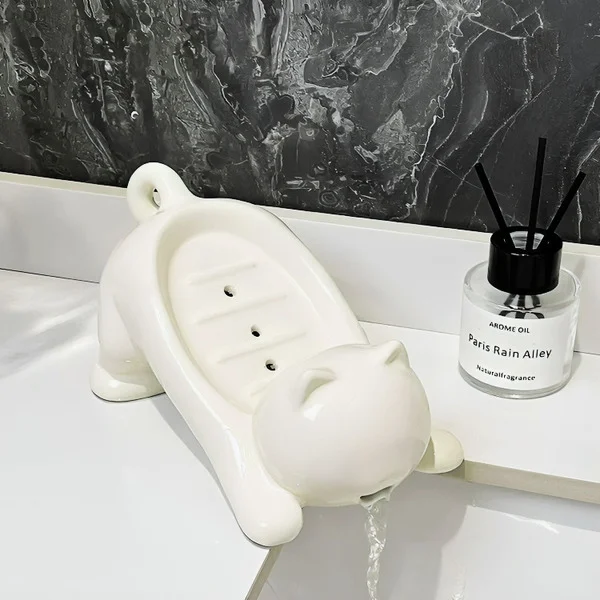 Мыльница керамическая 18х10х9,5 см Белый (C01598-1) - фото 2 Мыльница керамическая 18х10х9,5 см Белый (C01598-1) - фото 2