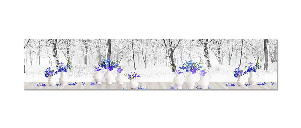 Наклейка виниловая на кухню Zatarga Цветы и Зима 600х3000 мм (1283915343) Наклейка виниловая на кухню Zatarga Цветы и Зима 600х3000 мм (1283915343)