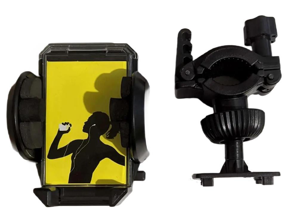 Держатель универсальный велосипедный 06HD для смартфона Black/Yellow
