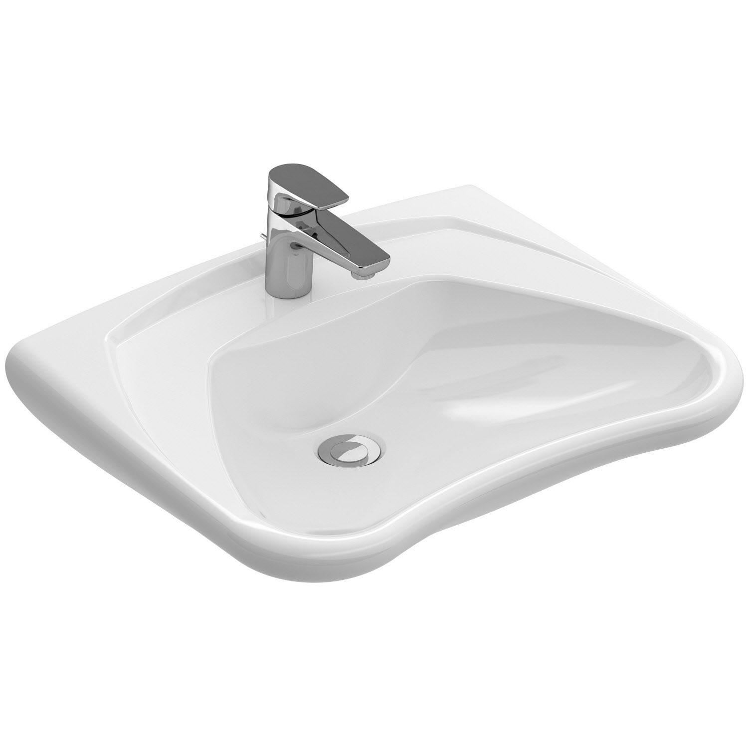 Умывальник подвесной Villeroy&Boch ViCare 71196101 600x490x170 мм Белый (142982)