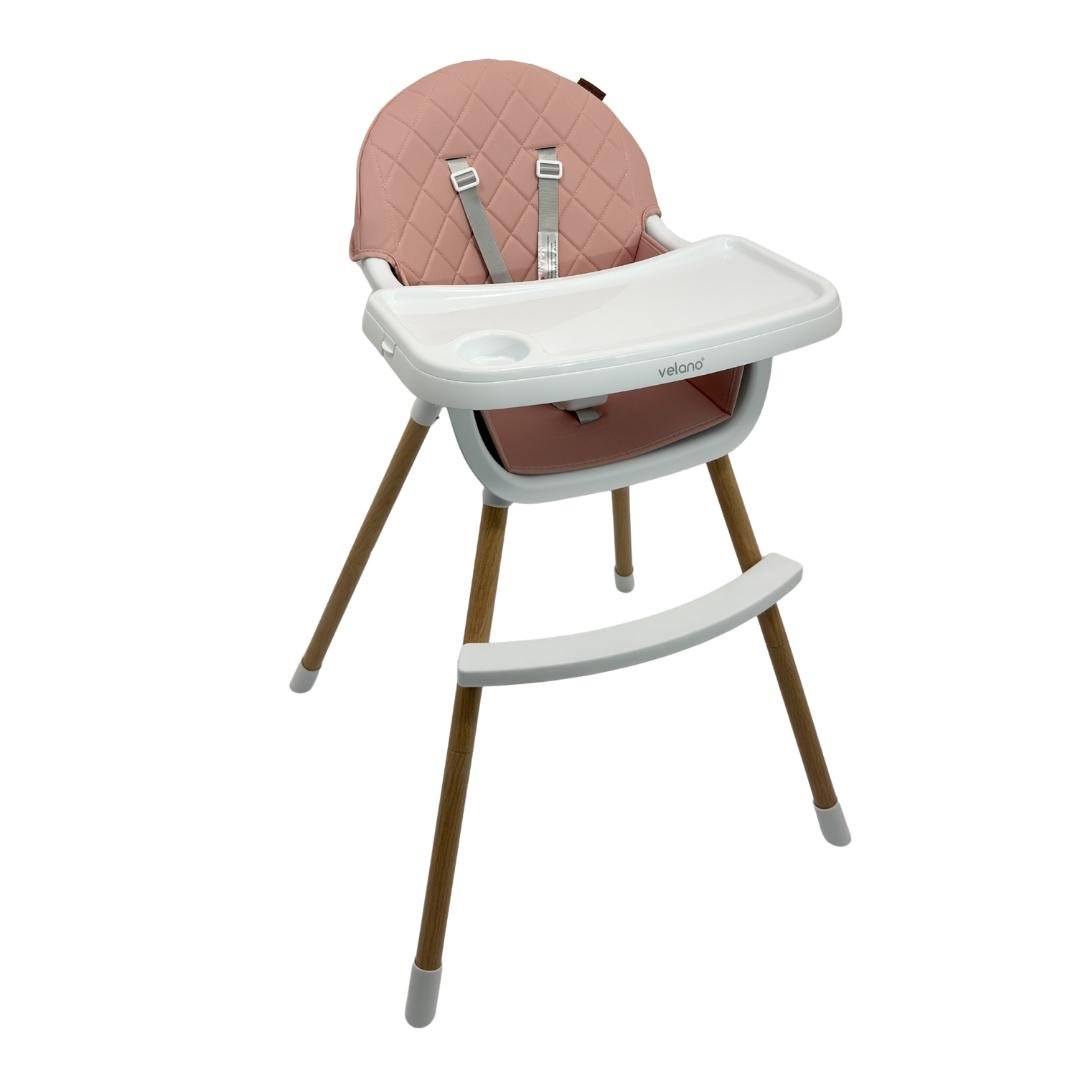 Стул 2в1 для кормления ребенка VELANO Evo, pink, 45684