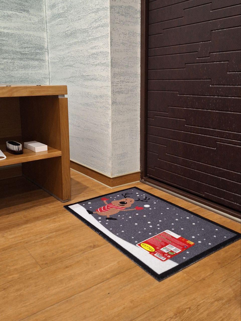 Коврик напольный новогодний Livarno Home Веселый олень 40x60 см (1592)