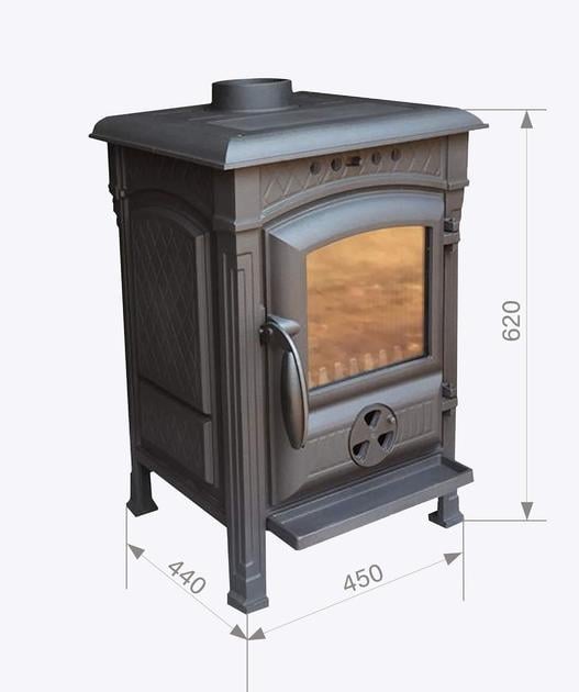 Печь-камин чугунная Spin Castina 8 кВт - фото 2