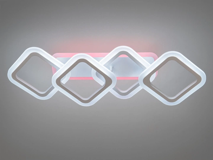 Люстра светодиодная смарт светильник с пультом 60 Вт Белый (HA8160/2+2WH 3col dim) - фото 4 Люстра светодиодная смарт светильник с пультом 60 Вт Белый (HA8160/2+2WH 3col dim) - фото 4