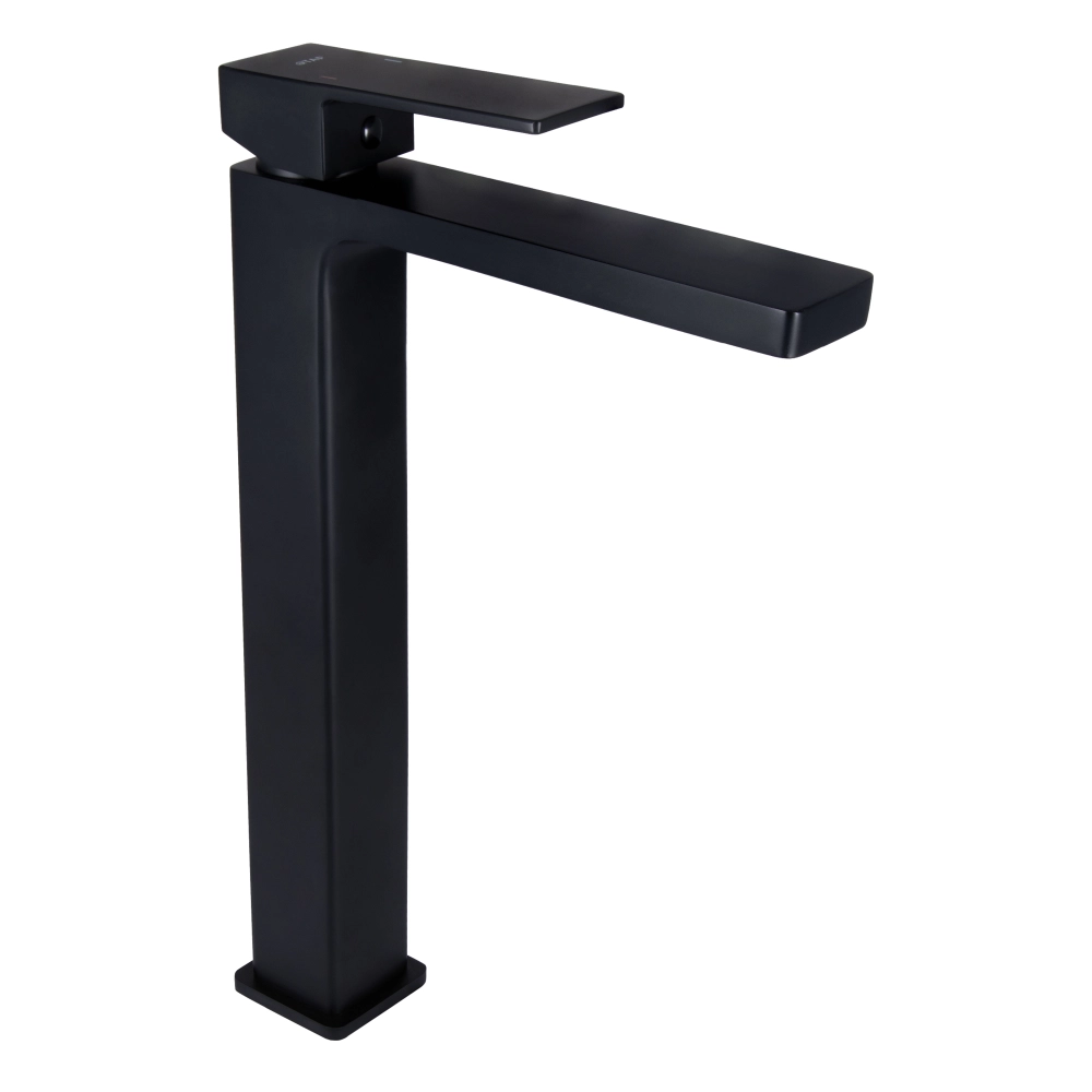 Смеситель для раковины Qtap Gemini QTGEM269BLM45678 высокий Black Matt (SD00051802)