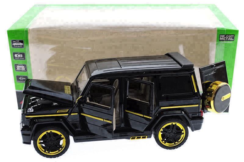 Машинка металлическая АВТОПРОМ Mercedes-benz G65 1:24 29x15x11 см Черный (7688)