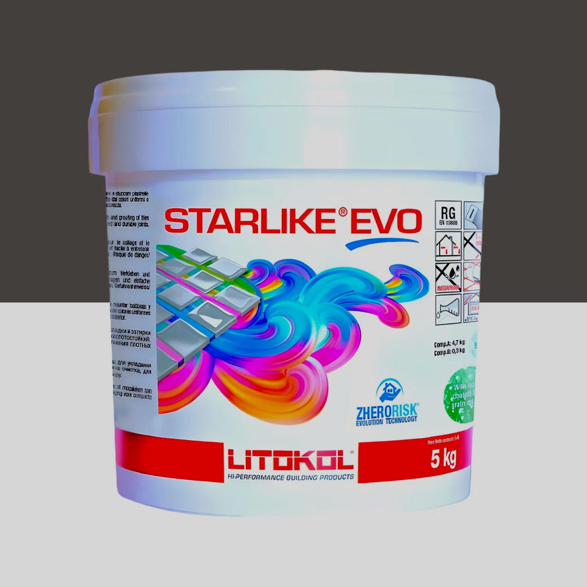 Затирка для плитки Litokol Starlike EVO 232 двокомпонентна епоксидна 5 кг Кора дерева