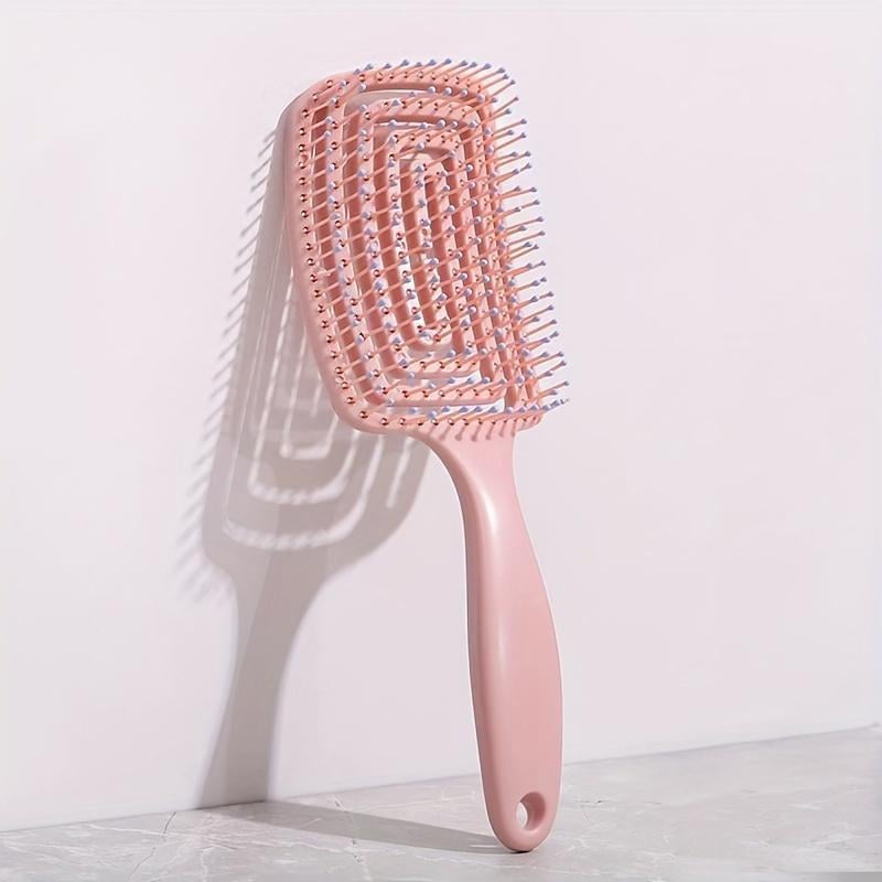 Гребінець масажний для волосся Good Idea Silicone comb Лабіринт для всіх типів волосся Рожевий (335345736SP)