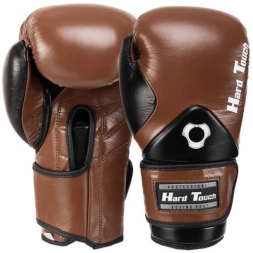 Перчатки боксерские Hard Touch BO-7376 кожаные 12 унции Коричневый (31492663)