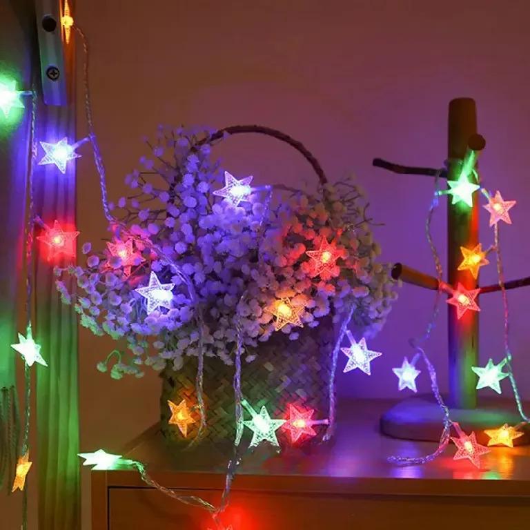 Гірлянда-штора зіркопад USB 3х3 м RGB 300LED 8 режимів IP44 пульт керування (234575729_313) - фото 2