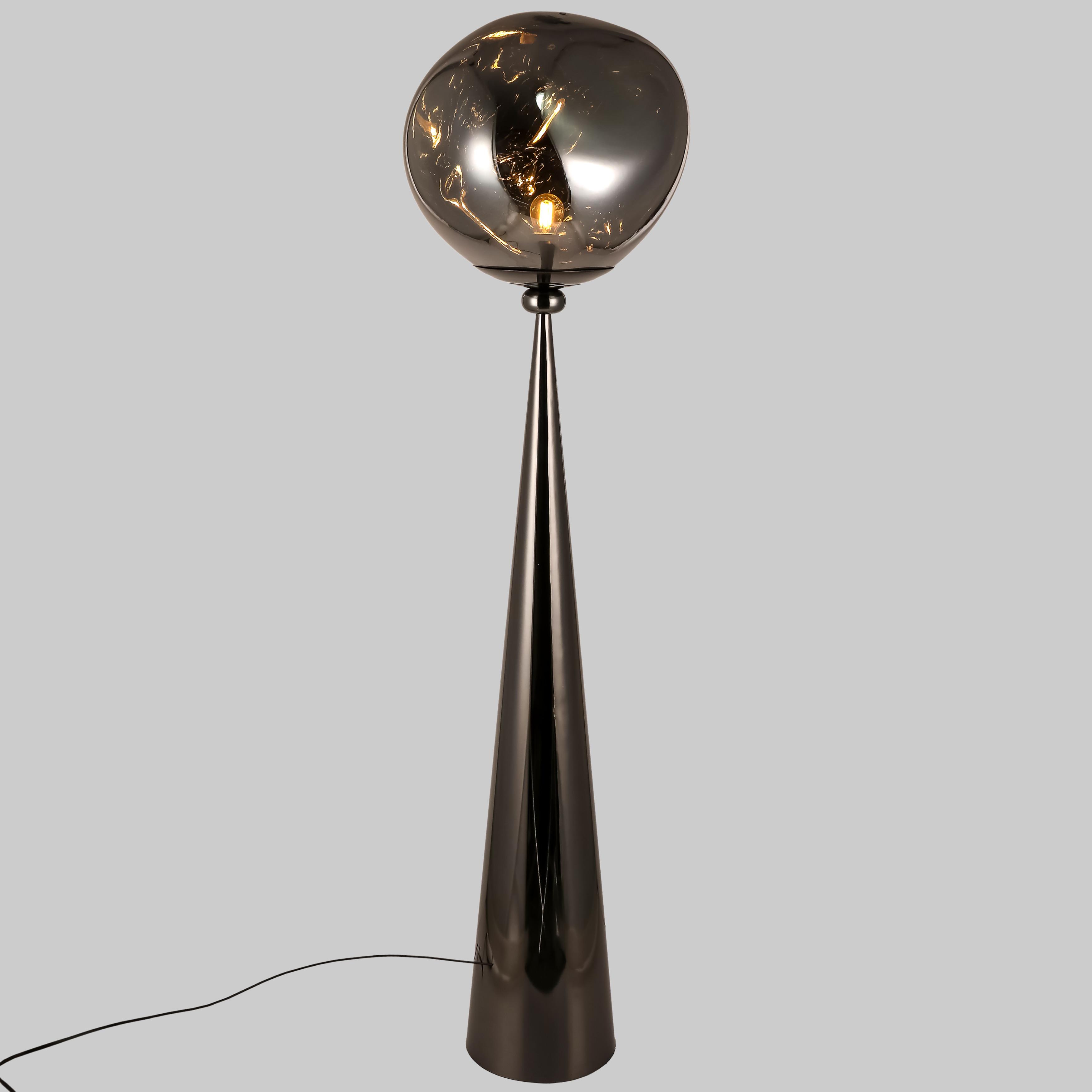 Торшер дизайнерський Melt з плафоном 38 см Графітовий (93-F01-1) - фото 1 Торшер дизайнерський Melt з плафоном 38 см Графітовий (93-F01-1) - фото 1