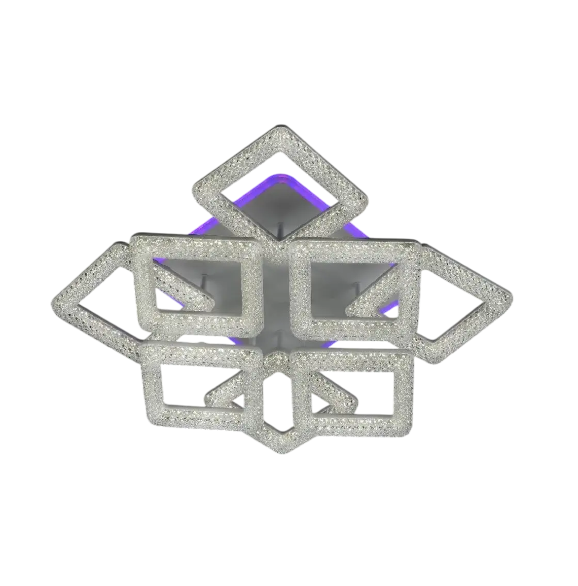 Люстра светодиодная Svet 154W с подсветкой 3000-6000К Белый (SC-3661/4+4C WH+PK/BU/PL)