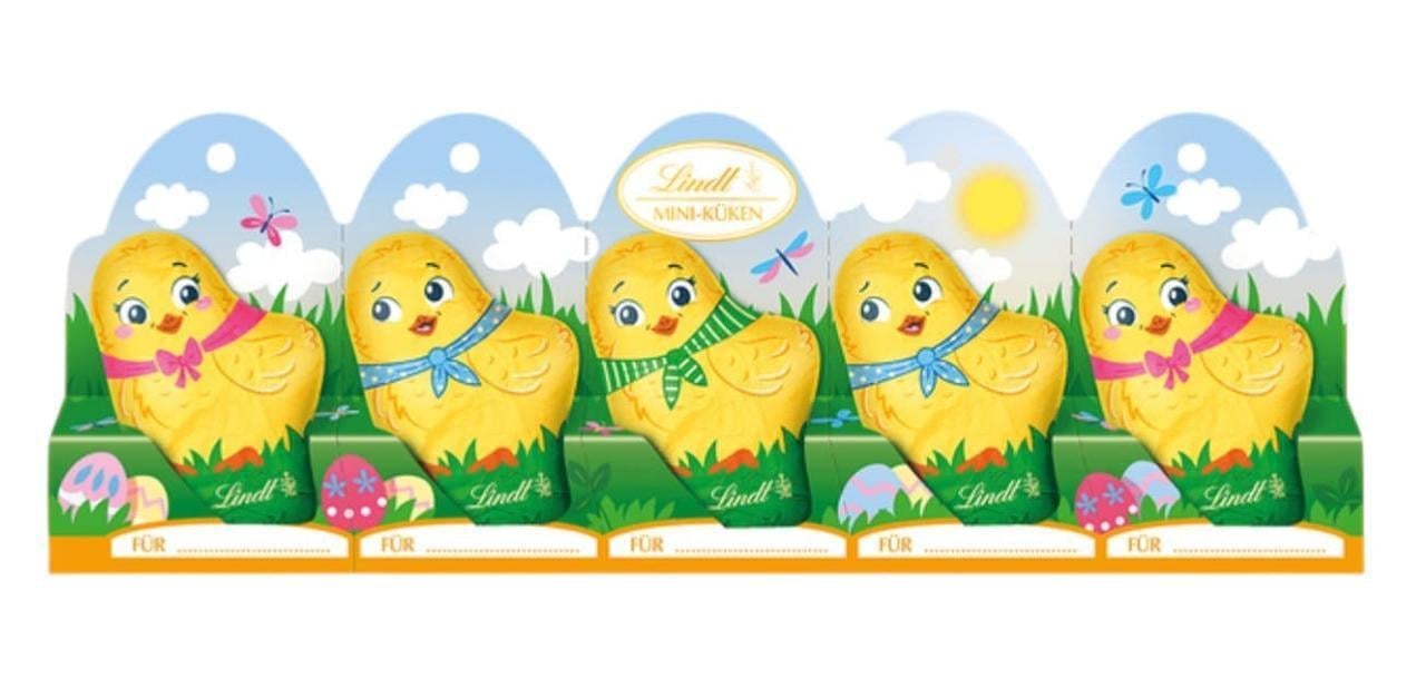 Шоколадні курчата Lindt Mini Chicks 5 шт. 50 г (2979572984)