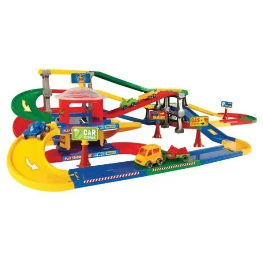 Игрушечный набор Play Tracks City Паркинг с трассой из пластика 165х80 см Разноцветный (150-98-53080)
