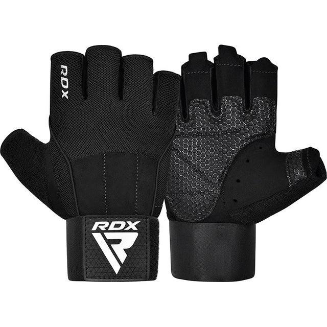 Рукавички для фітнесу RDX W3 BLACK WITH EVA PADDING-S (A-018110)
