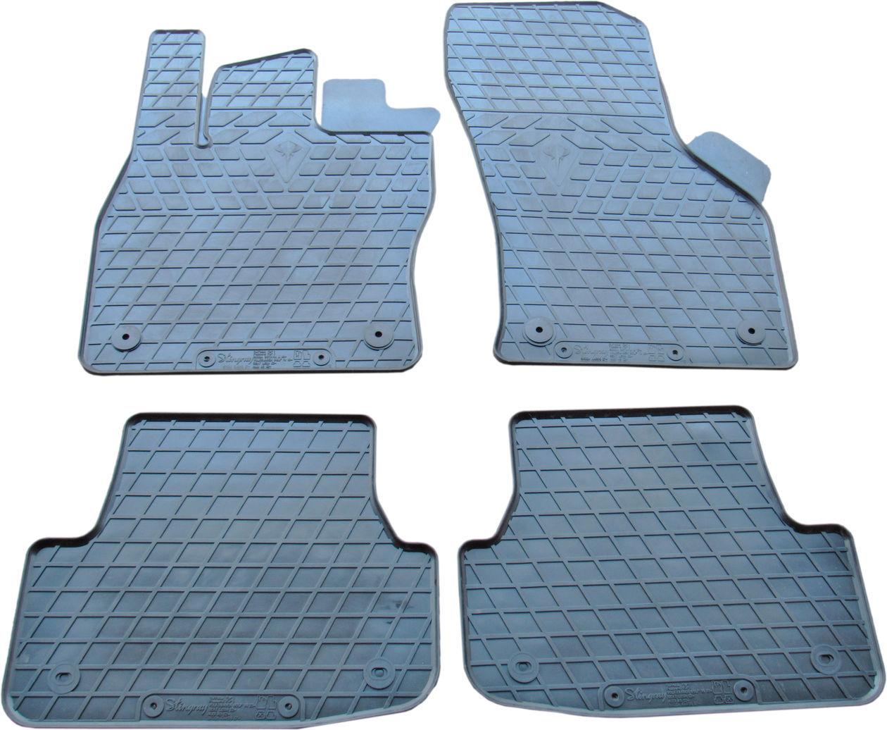 Коврики автомобильные в салон Stingray VW Golf VII с 13 г.в. 4 шт. Черный (15293210)