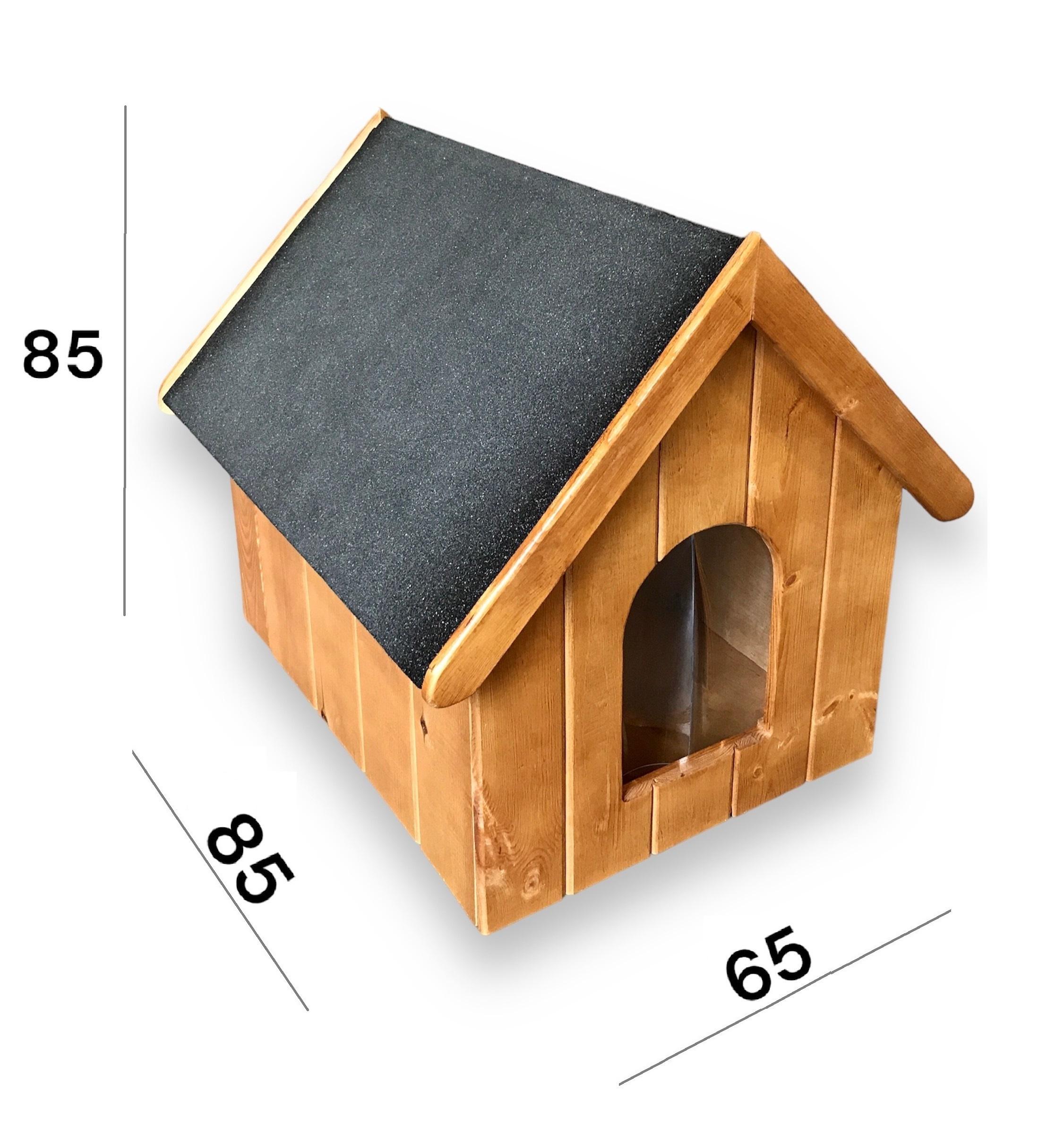 Будка для собаки Боніта комфорт фарбована утеплена 65х85х85 см (25209312) - фото 3 Будка для собаки Боніта комфорт фарбована утеплена 65х85х85 см (25209312) - фото 3