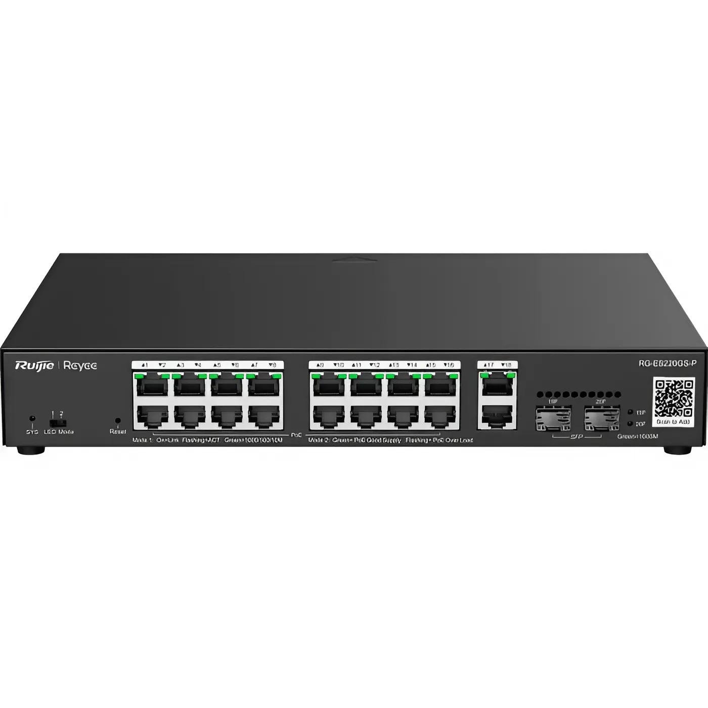 Коммутатор Ethernet Ruijie RG-ES220GS-P 20 PoE управляемый 40 Gbps Черный (30067346)