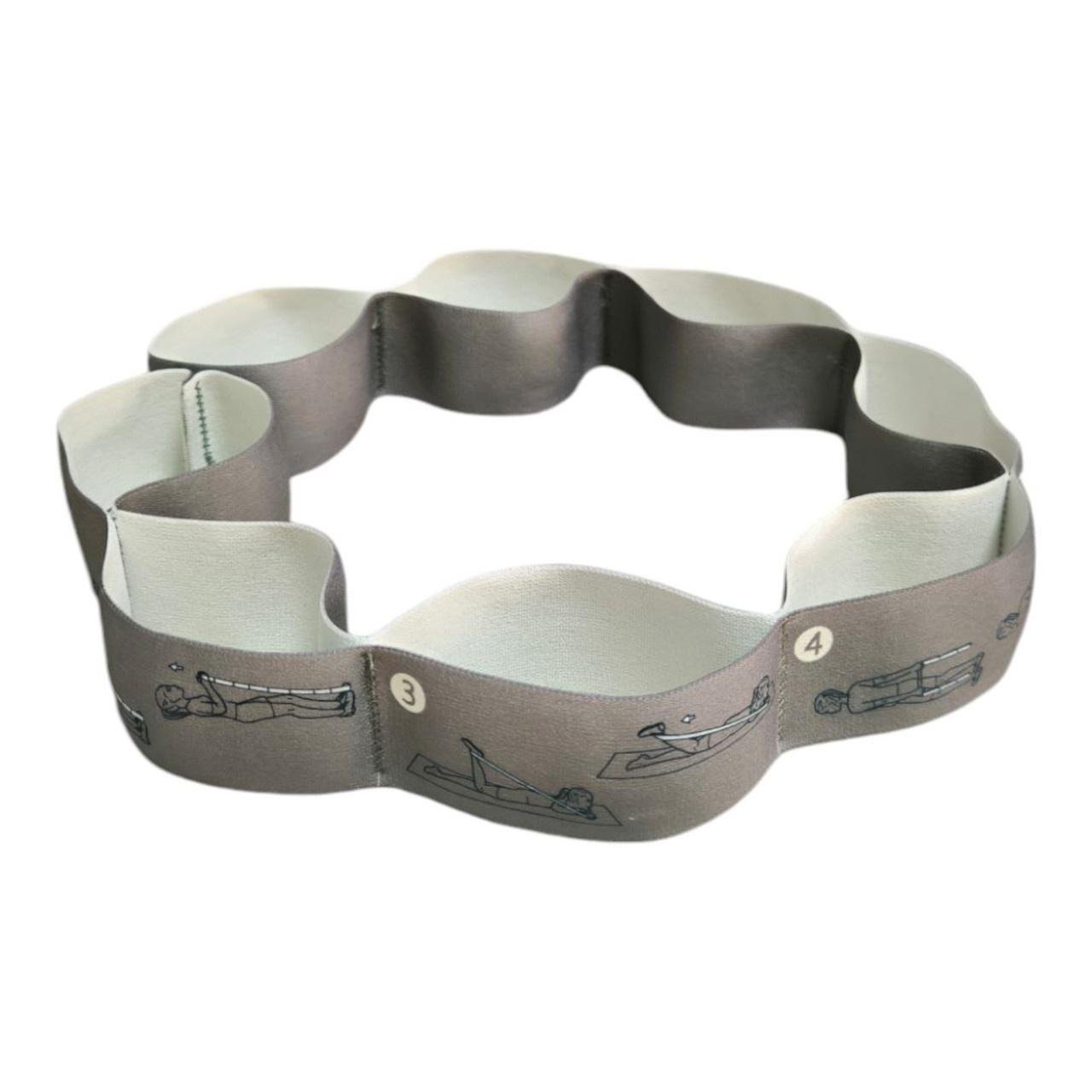 Еспандер-стрічка RollerUA еластичний сегментований з 8 петлями Grey - фото 1 Еспандер-стрічка RollerUA еластичний сегментований з 8 петлями Grey - фото 1