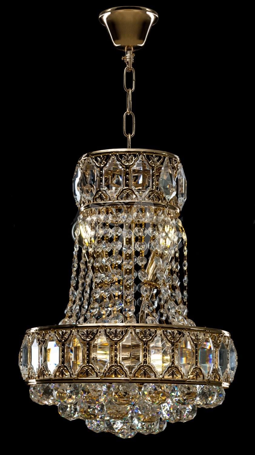 Хрустальная люстра 6703/5 FG Белый/Золото (AN000445)