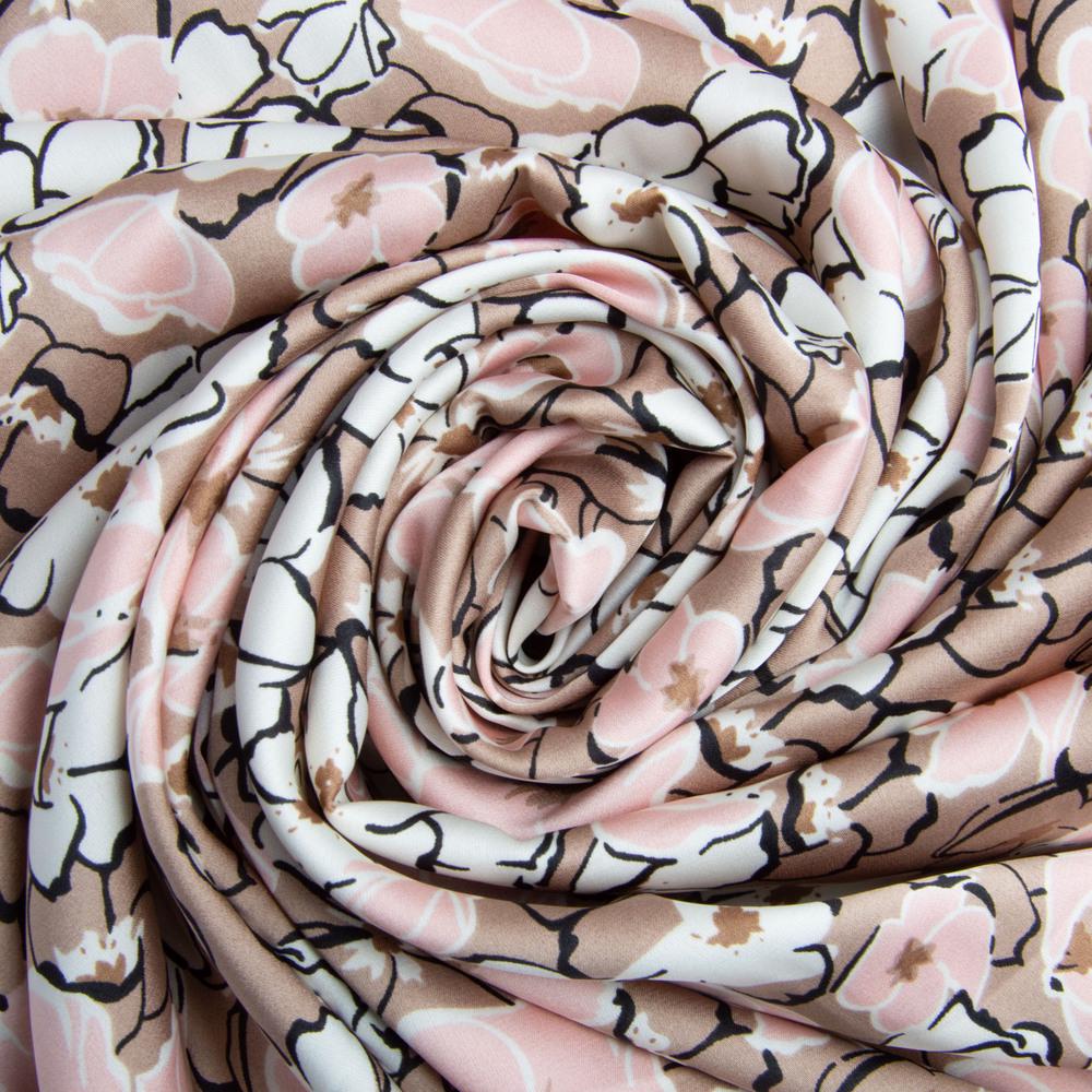 Ткань атлас с рисунком Беатрис 90 гр/м2 145 см (26048)