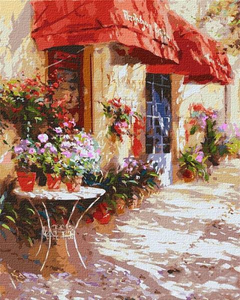 Набор для росписи по номерам Идейка Цветочный магазин 40х50 см (КНО3590-mt)