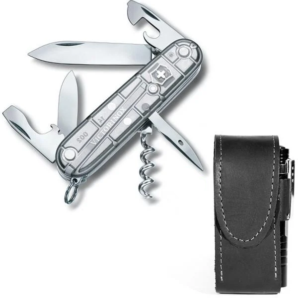 Комплект нож Victorinox Spartan SilverTech 1.3603.T7/чехол с фонариком