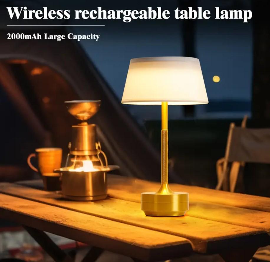 Настольная лампа аккумуляторная Zilini 0110 Золотой (23885099) - фото 4